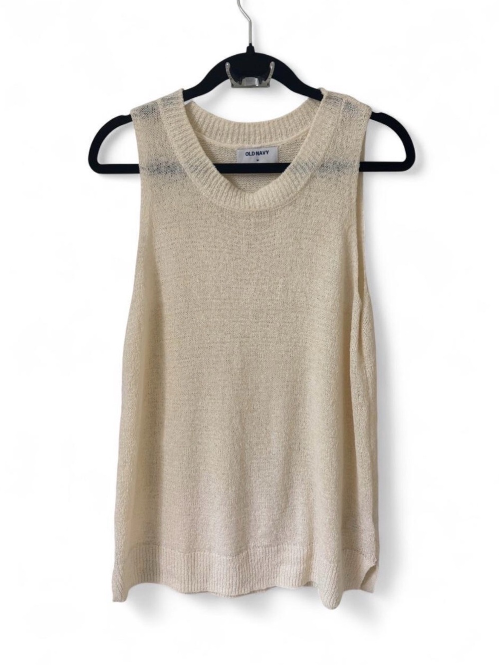 Old Navy Cream Knit Tank Top